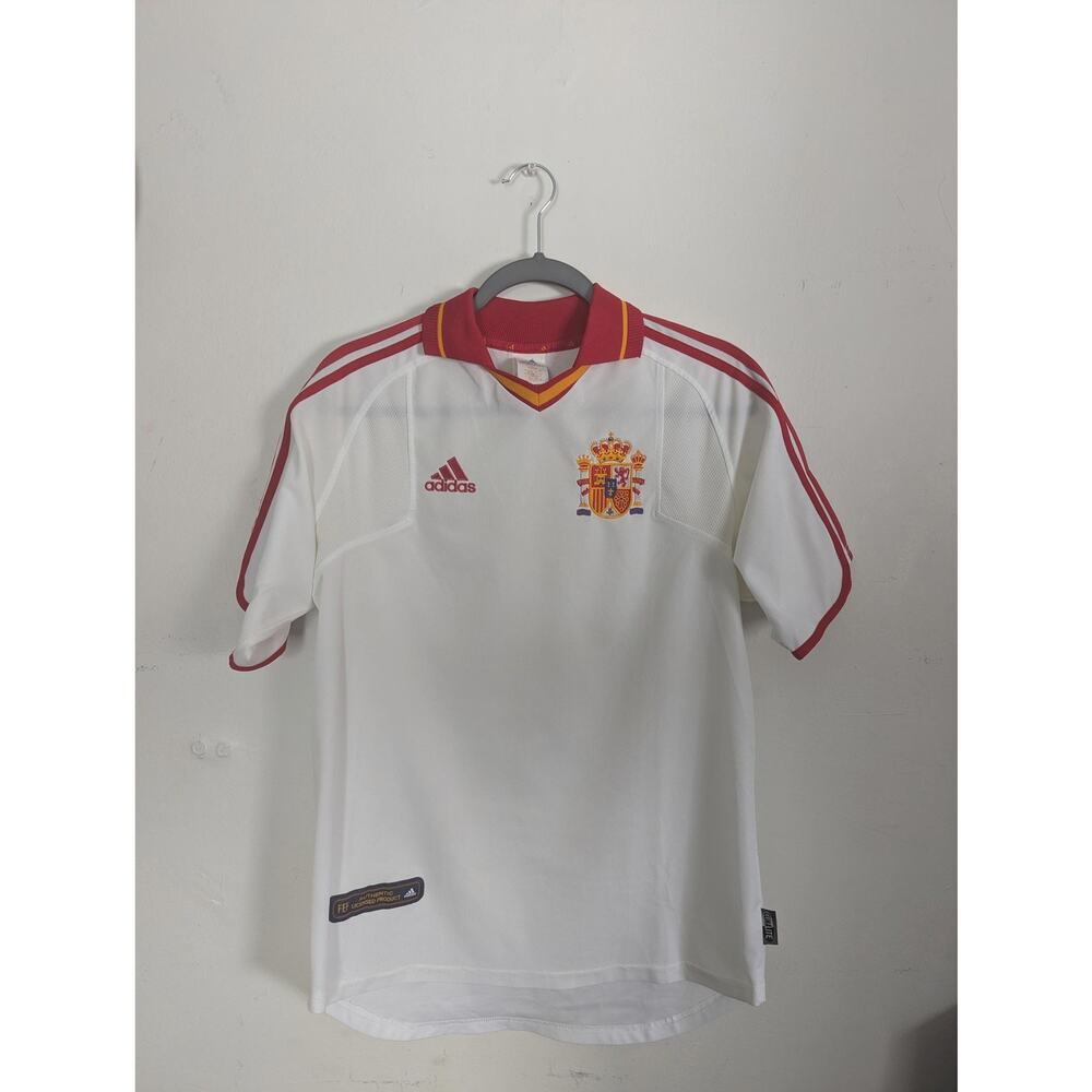 Spain 2000 Away Jersey XL Vintage Adidas Soccer Shirt